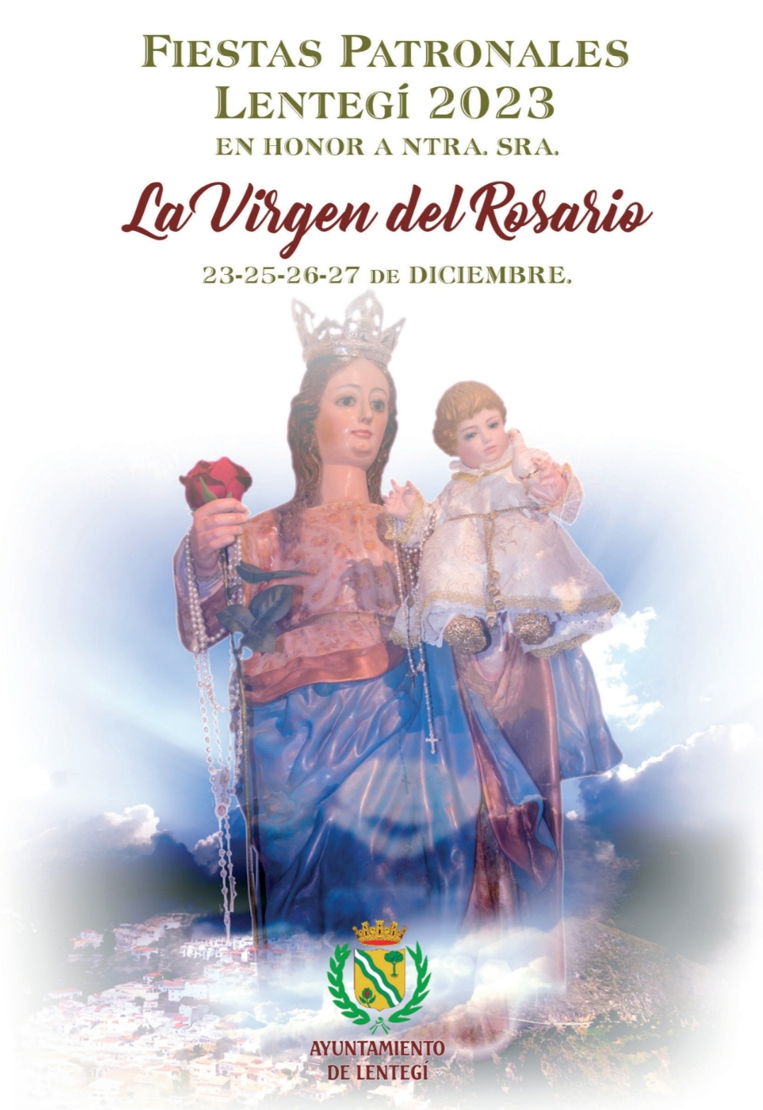 Fiestas en patronales en honor de la Virgen del Rosario 2023 Lentegí